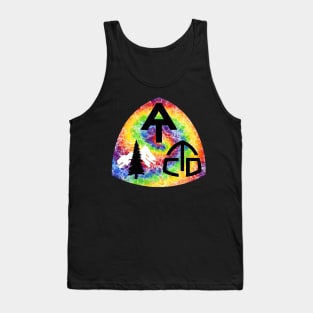 Triple Crown All 3 trail Symbols with Tie dye Tank Top